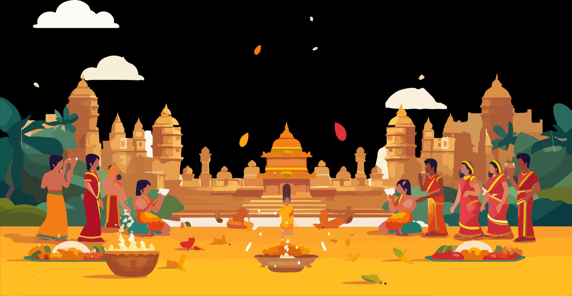 Temple illustration