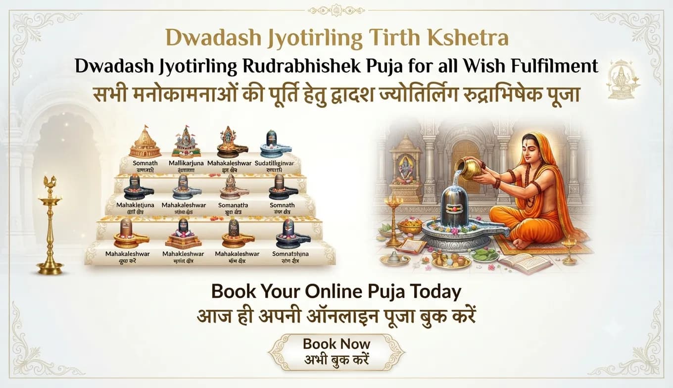 Pradosh Vishesh: Dwadash Jyotirling Rudrabhishek Puja for All Wish Fulfilment